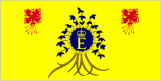 Personal Flag of HM The Queen of Barbados