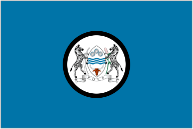 President Flag of Botswana