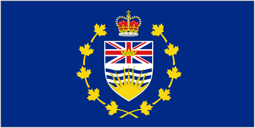 Lt Governor Flag - British Columbia