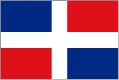 National Flag of Dominican Republic