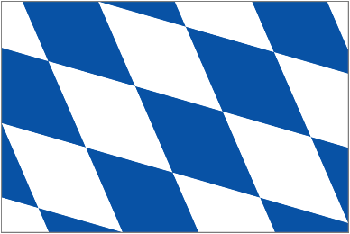 Free State of Bavaria (Freistaat Bayern) State and Civil Flag