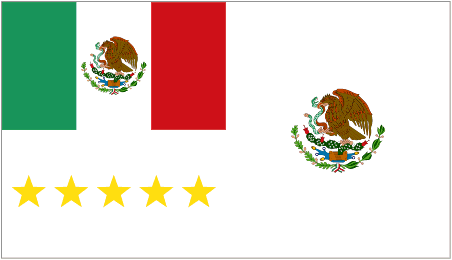 President Flag of Mexico