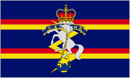 Corps of Royal Electrical and Mechanical Engineers Camp Flag of United Kingdom