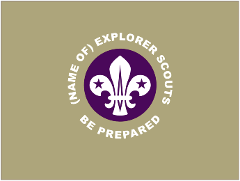 Explorer Scout Unit Flag