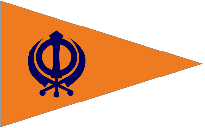 The Khanda Flag of the Sikhs