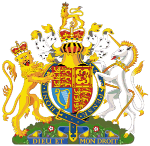 The Royal Arms for use in England, Wales and Northern Ireland