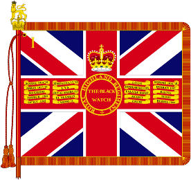 The Queens Colour of 1st Battalion, The Black Watch