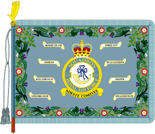 The Squadron Standard of No.32 (The Royal) Squadron, RAF