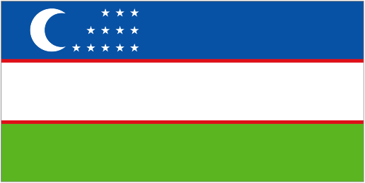 National Flag of Uzbekistan