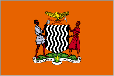 President Flag of Zambia