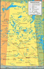 Map of Saskatchewan