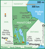 Map of Manitoba Province