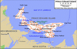 Map of roads of Prince Edward Island