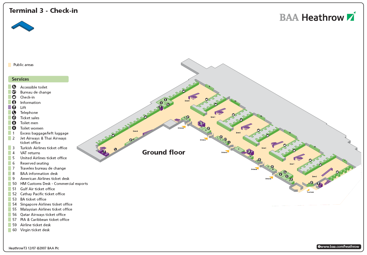 Terminal 3 (Heathrow)  check-in