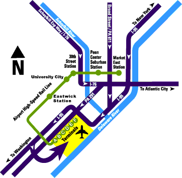 Parking scheme of Philadelphia International Airport