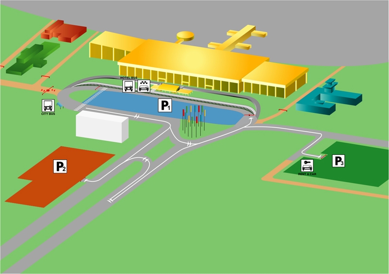 Parking scheme of Riga International Airport