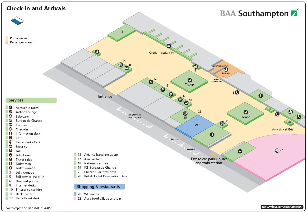 Southampton International Airport (arrivals)