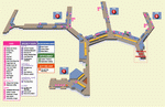 Terminals layout of Baltimore International Airport