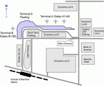 Parking scheme of Burbank Bob Hope Airport 