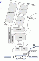 Parking scheme of Charlotte Douglas International Airport