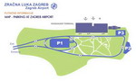 Parking scheme of Zagreb Airport