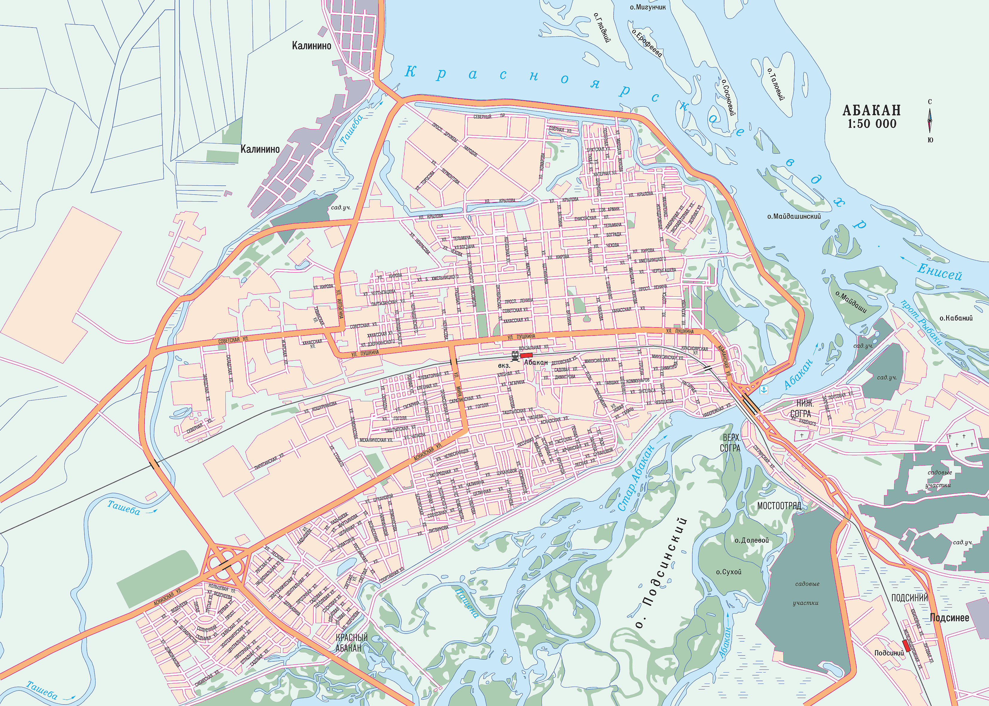 Map of Abakan