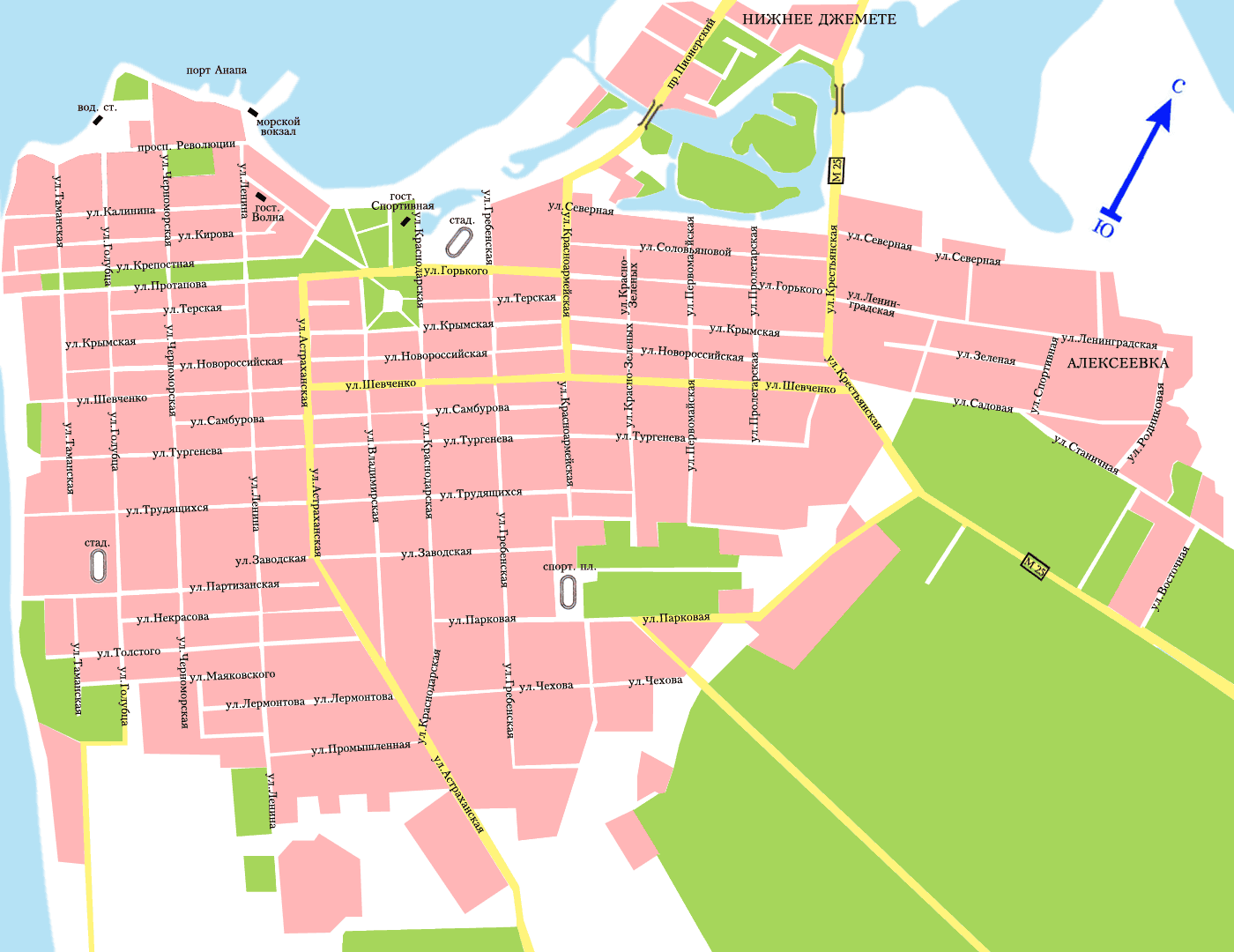 Map of Anapa