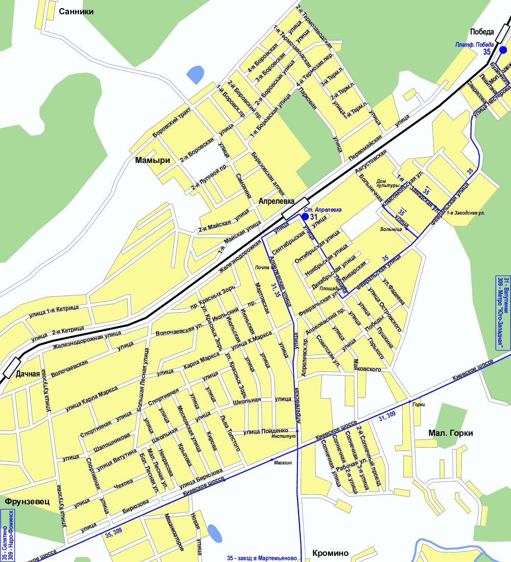 Map of Aprelevka