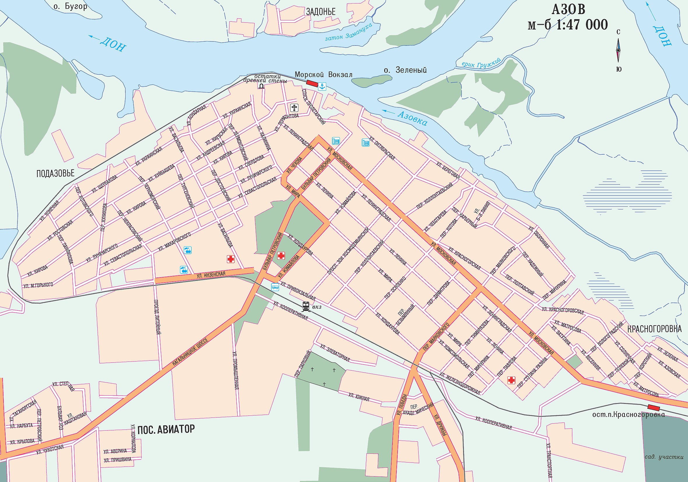Map of Azov