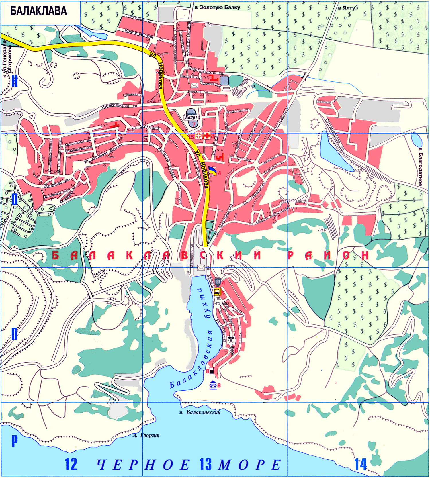 Map of Balaklava