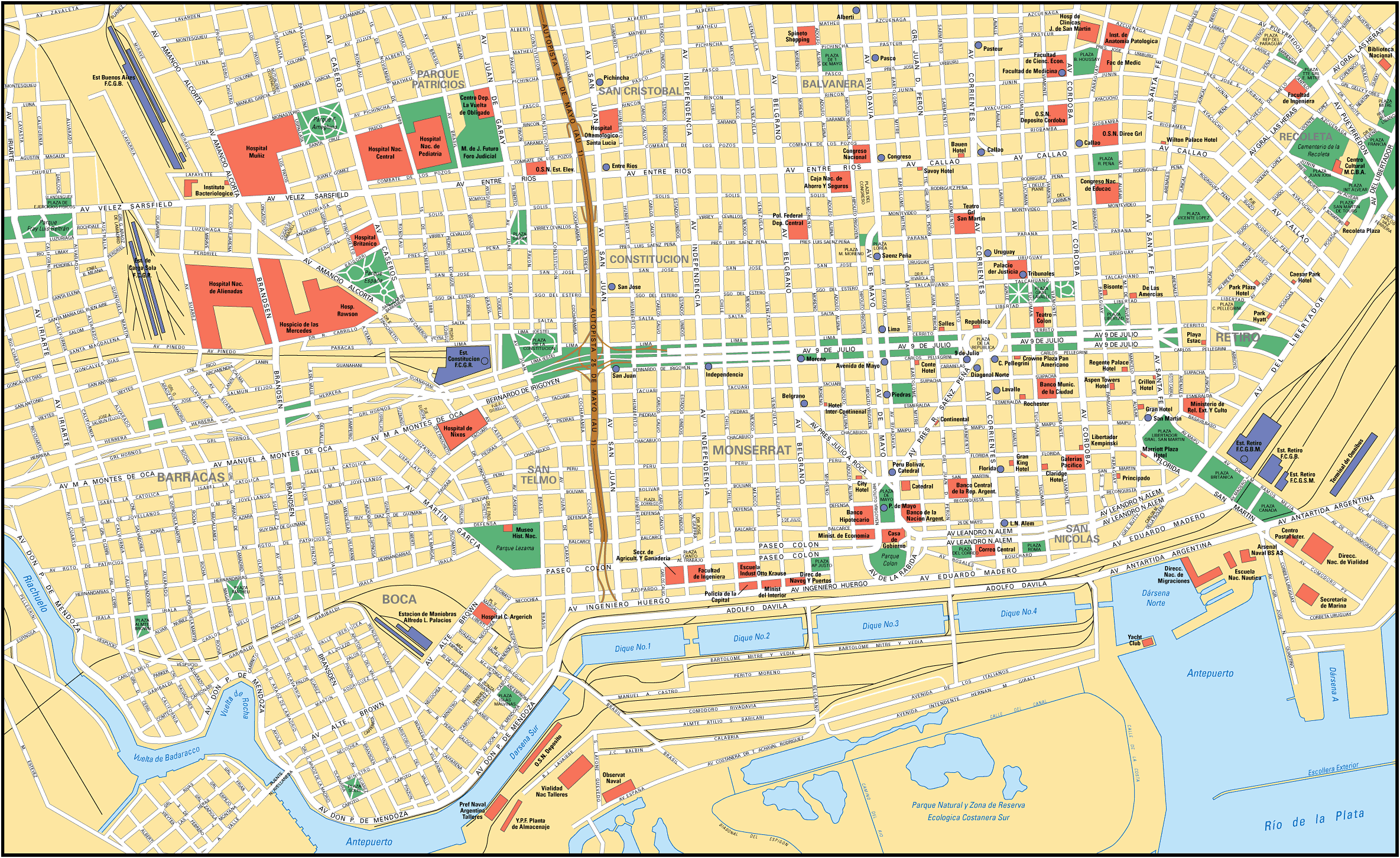 Map of Buenos Aires