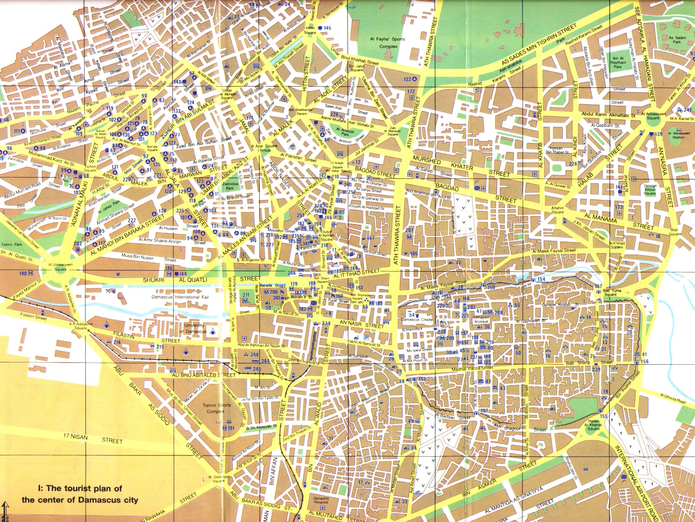 Map of Damascus