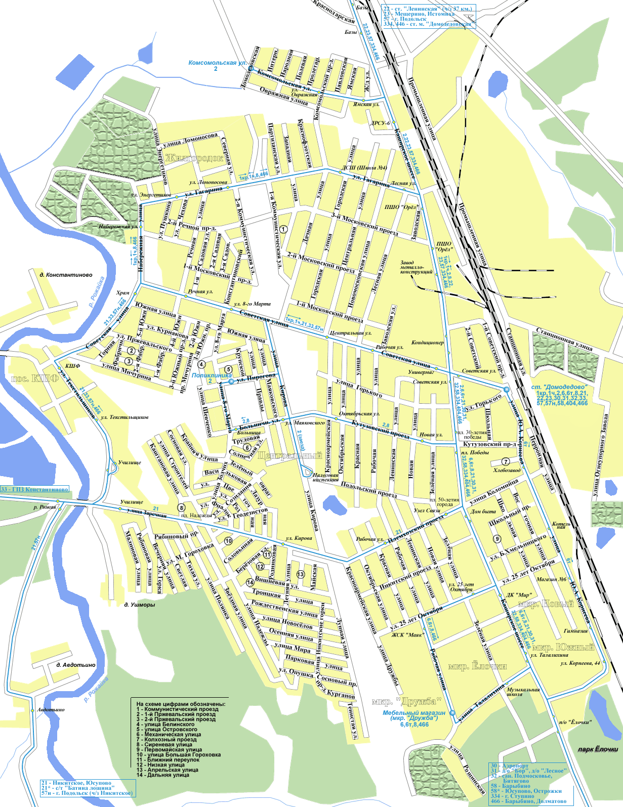 Map of Domodedovo