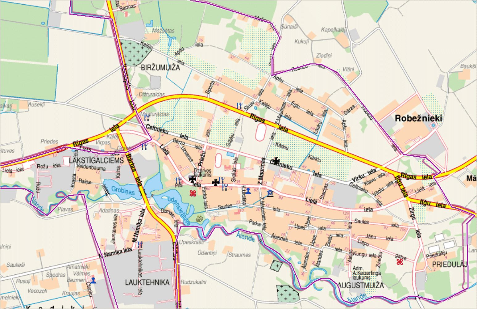 Map of Grobinya