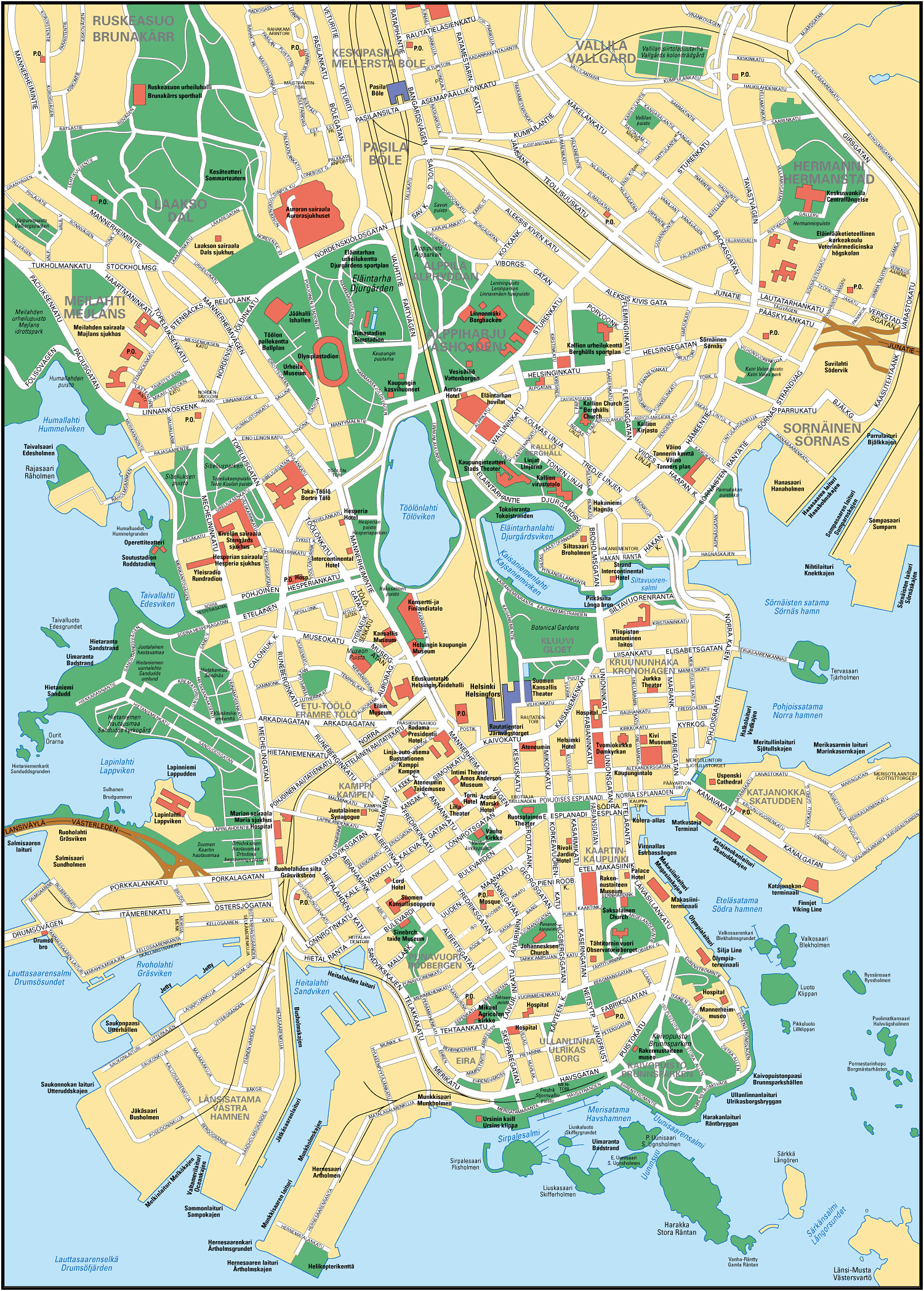 Map of Helsinki