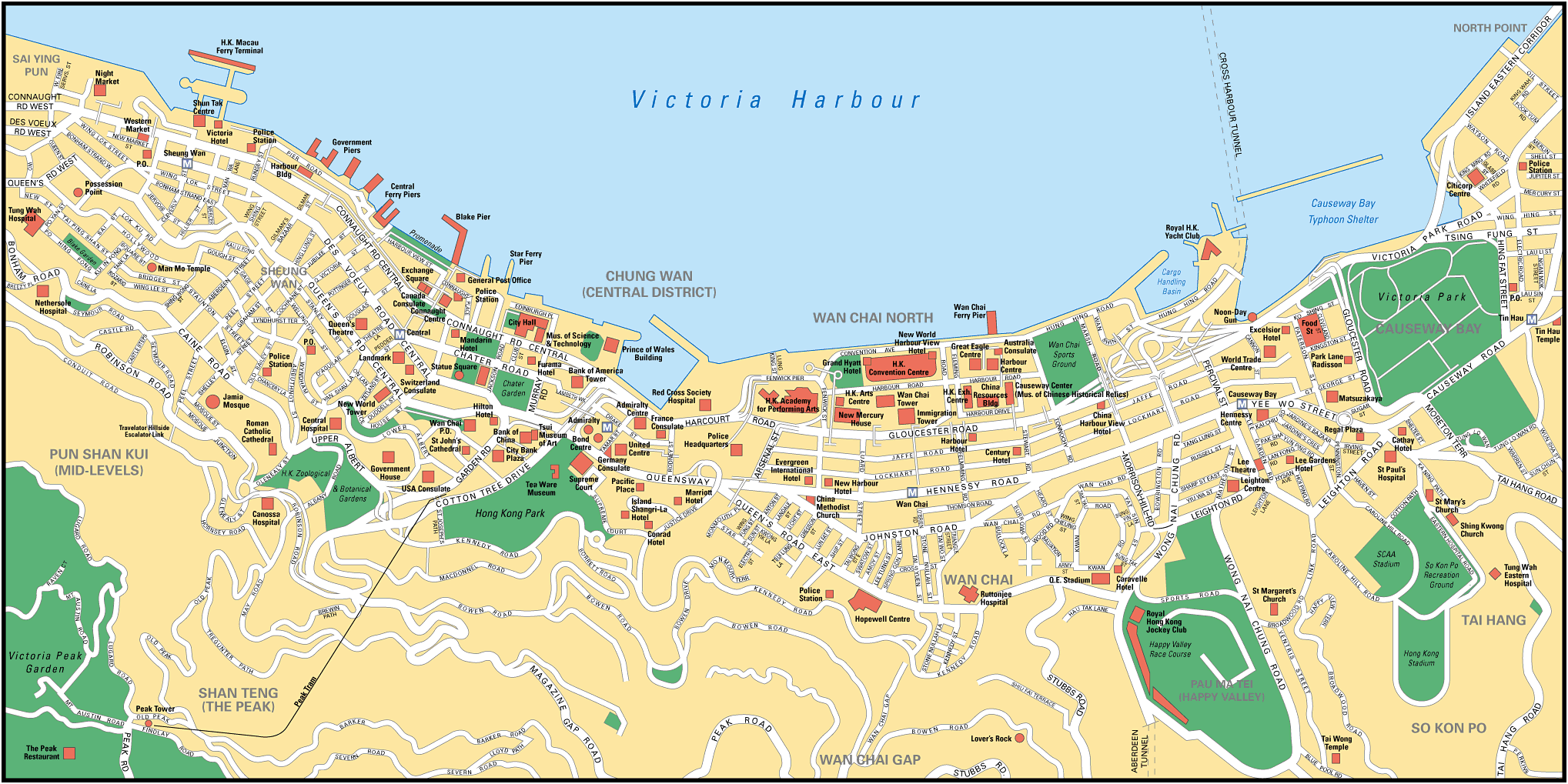 Map of Hong Kong