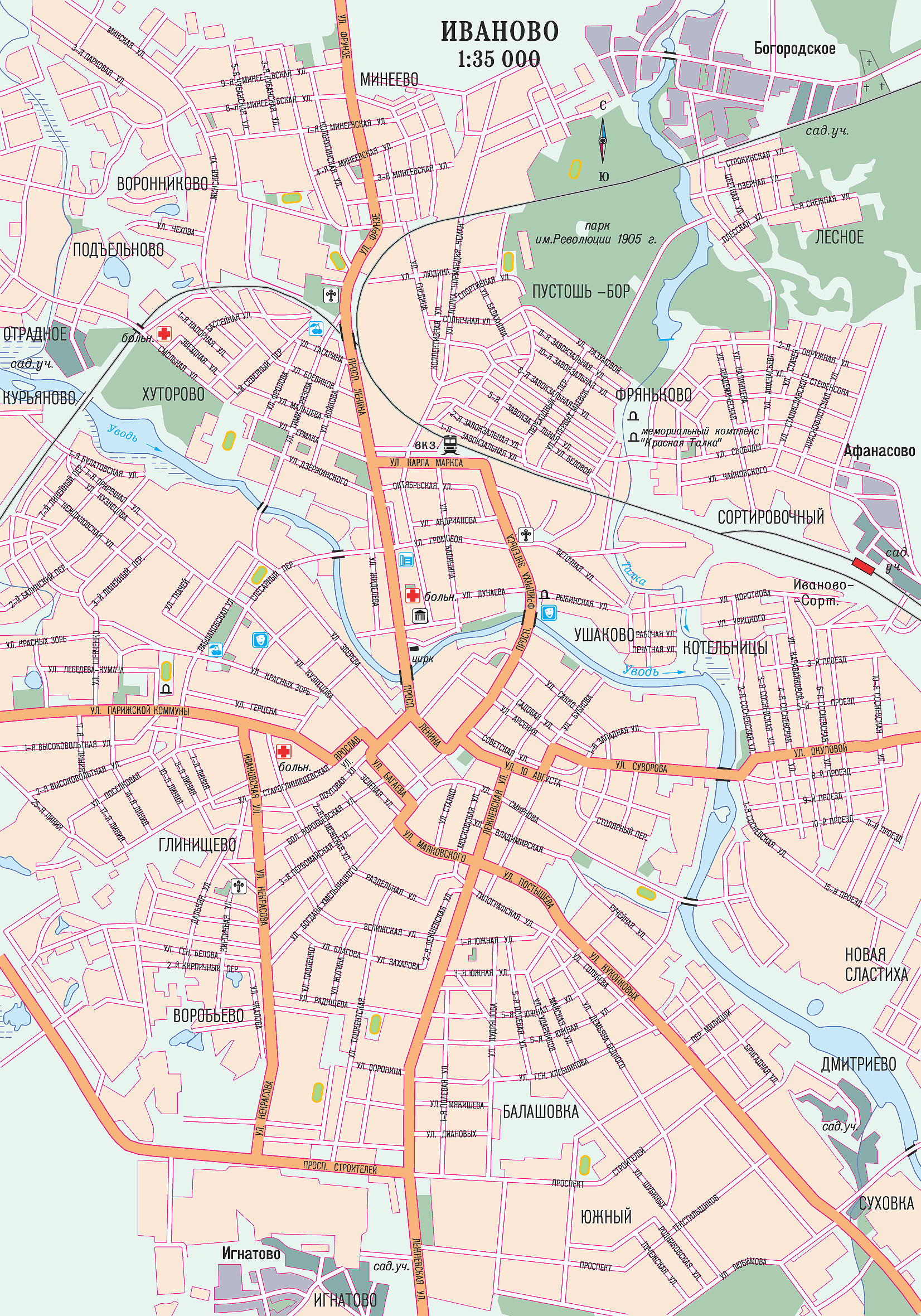 Map of Ivanovo