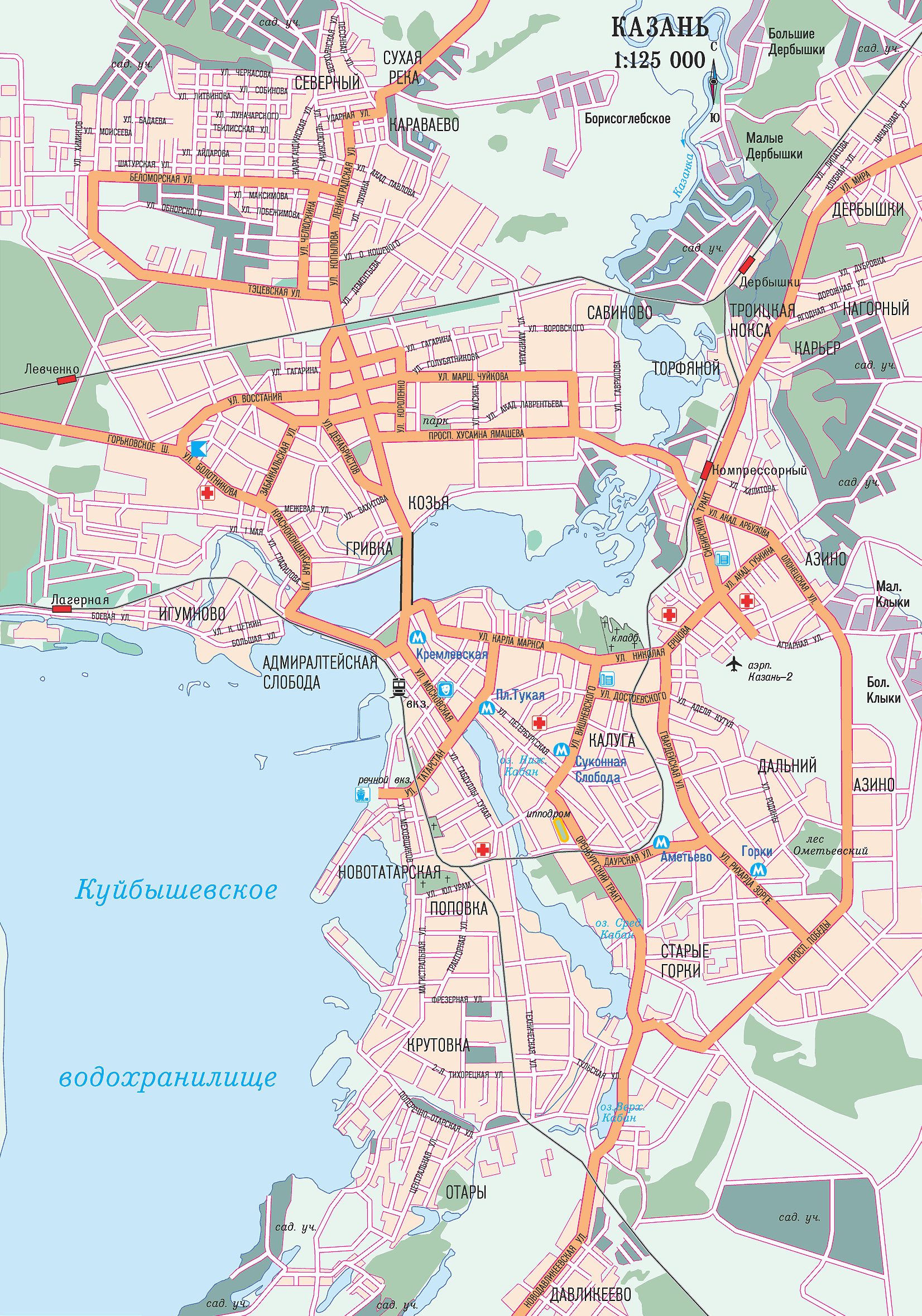 Map of Kazan