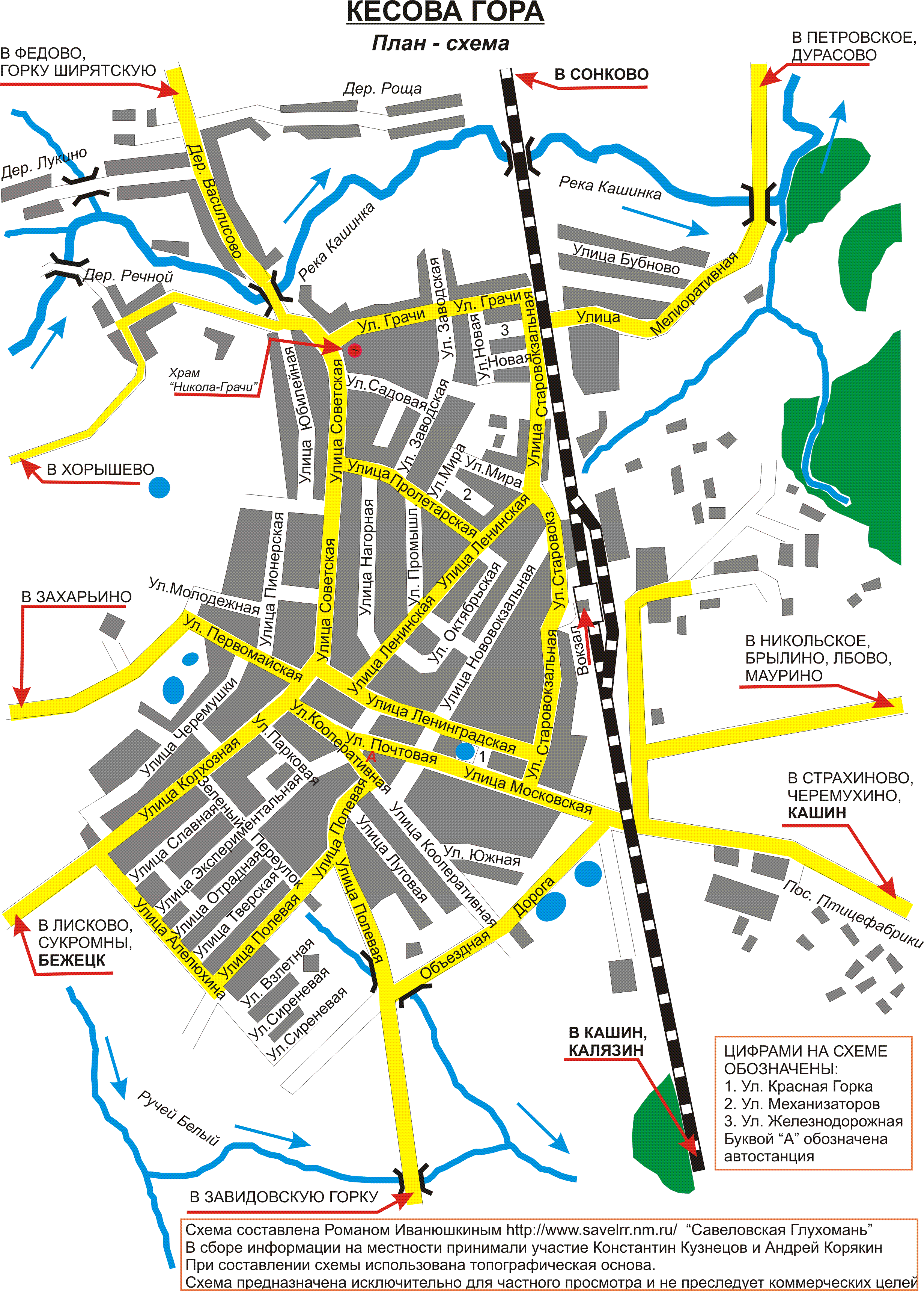 Map of Kesova Gora