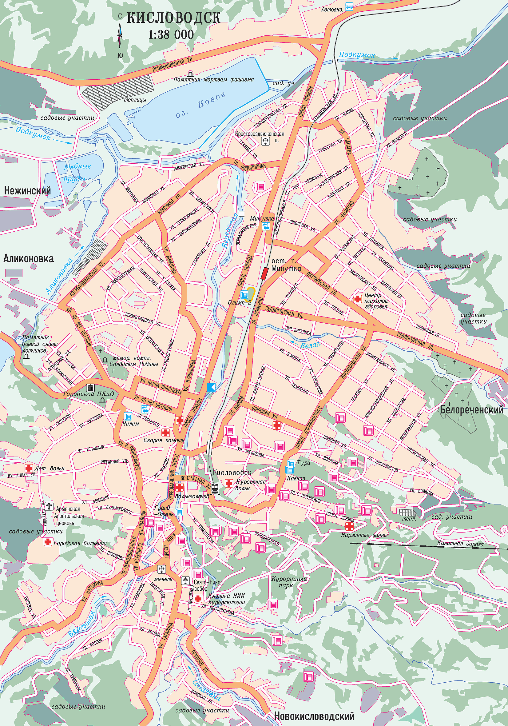 Map of Kislovodsk