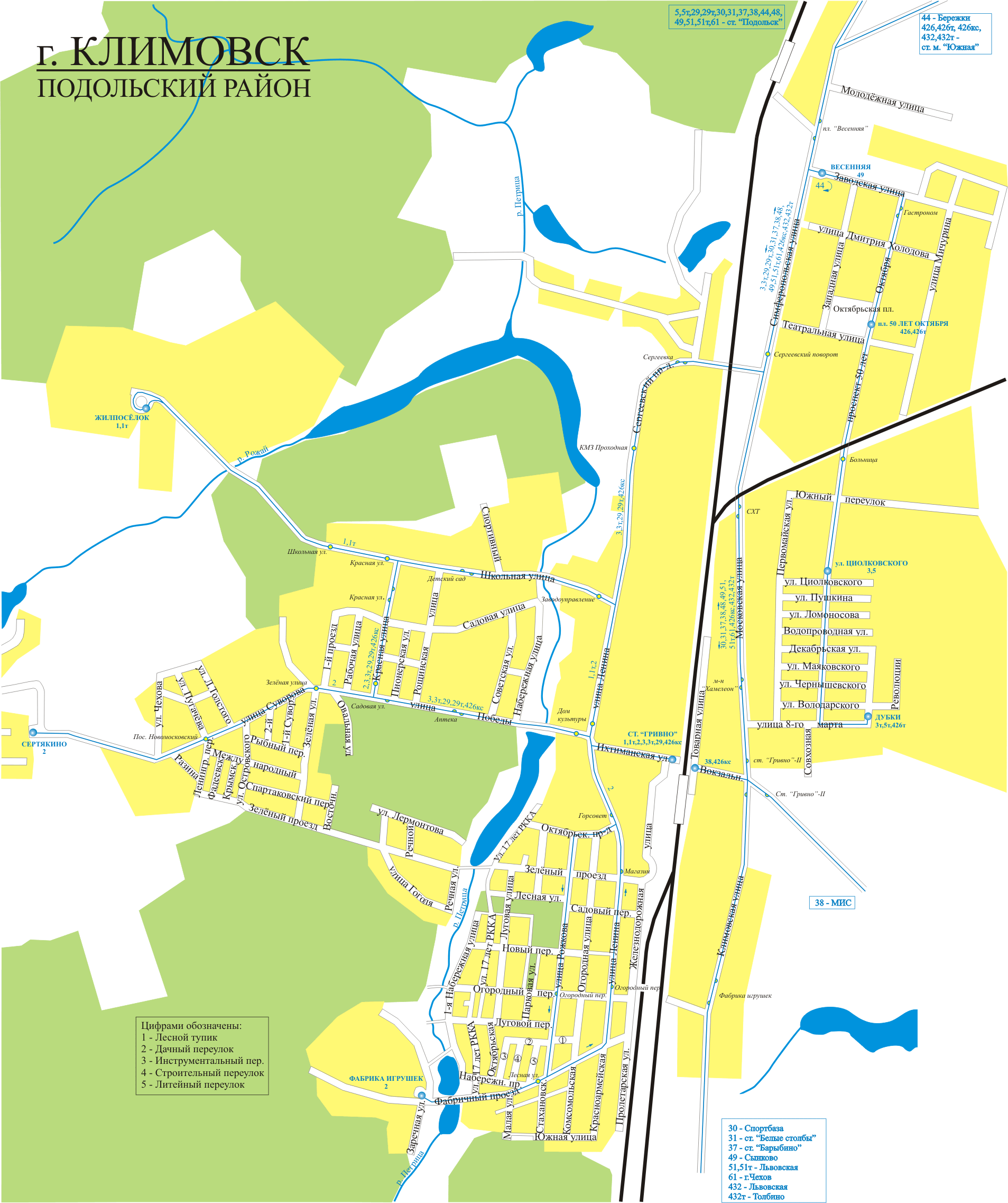 Map of Klimovsk