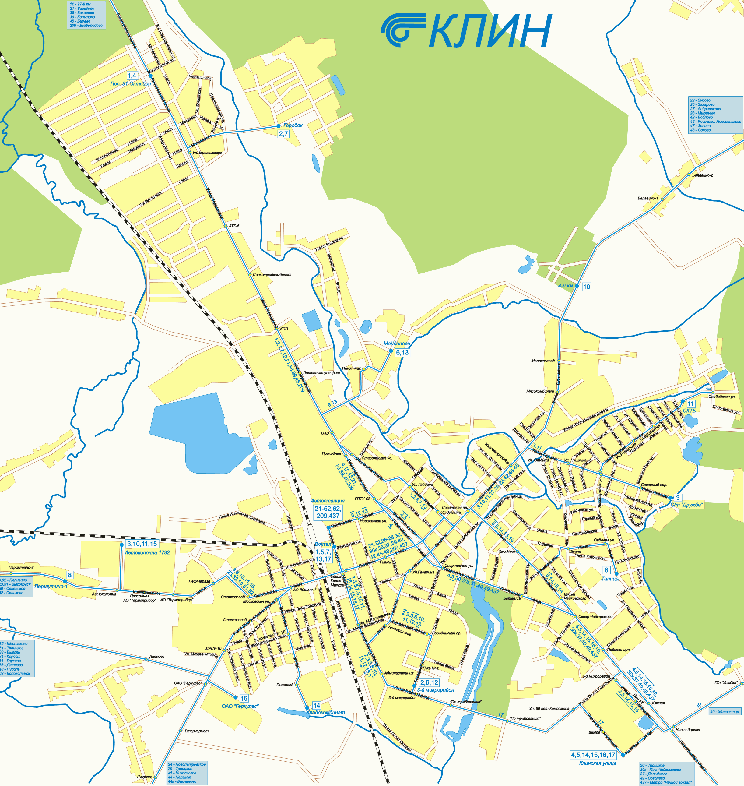 Map of Klin