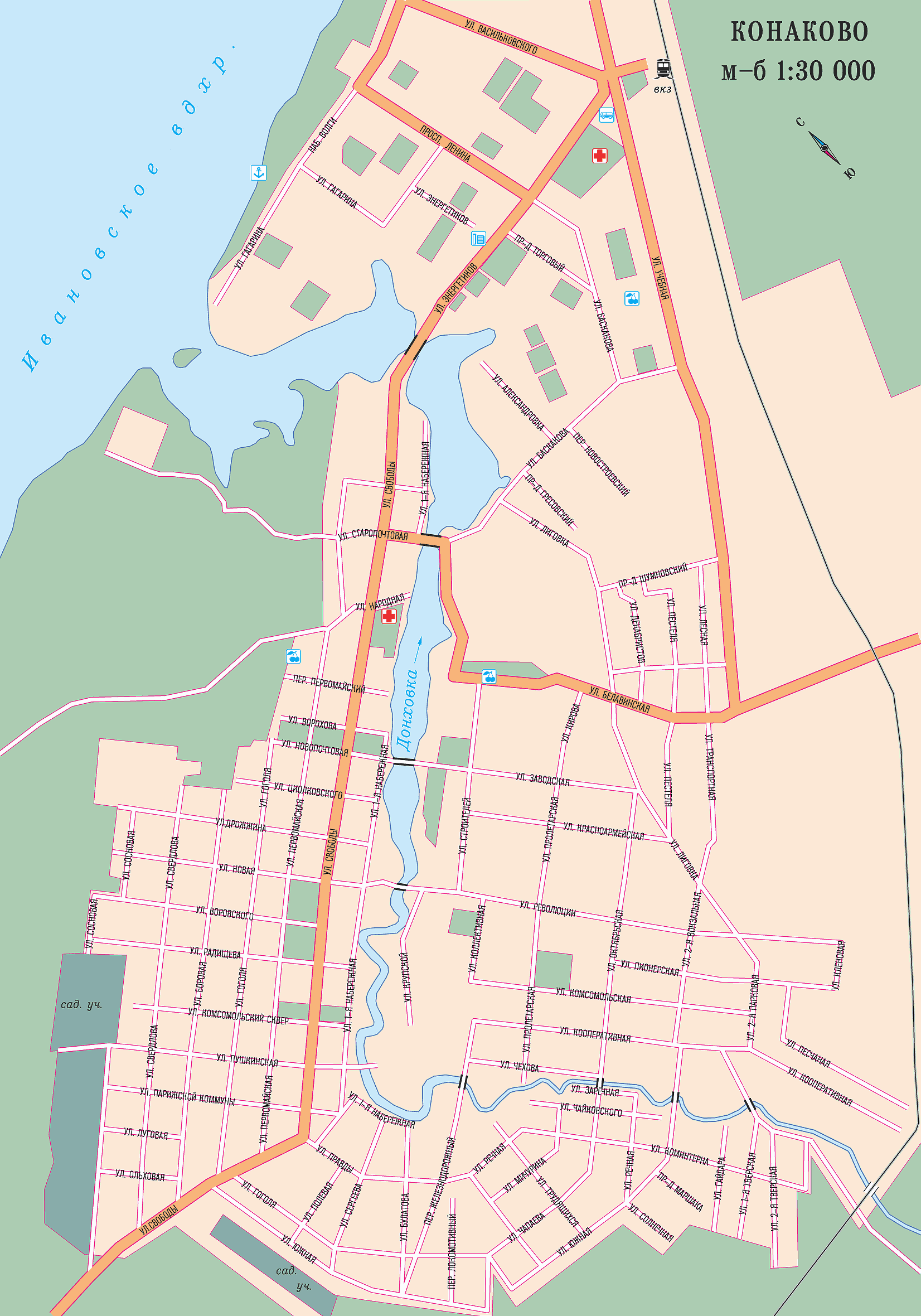 Map of Konakovo