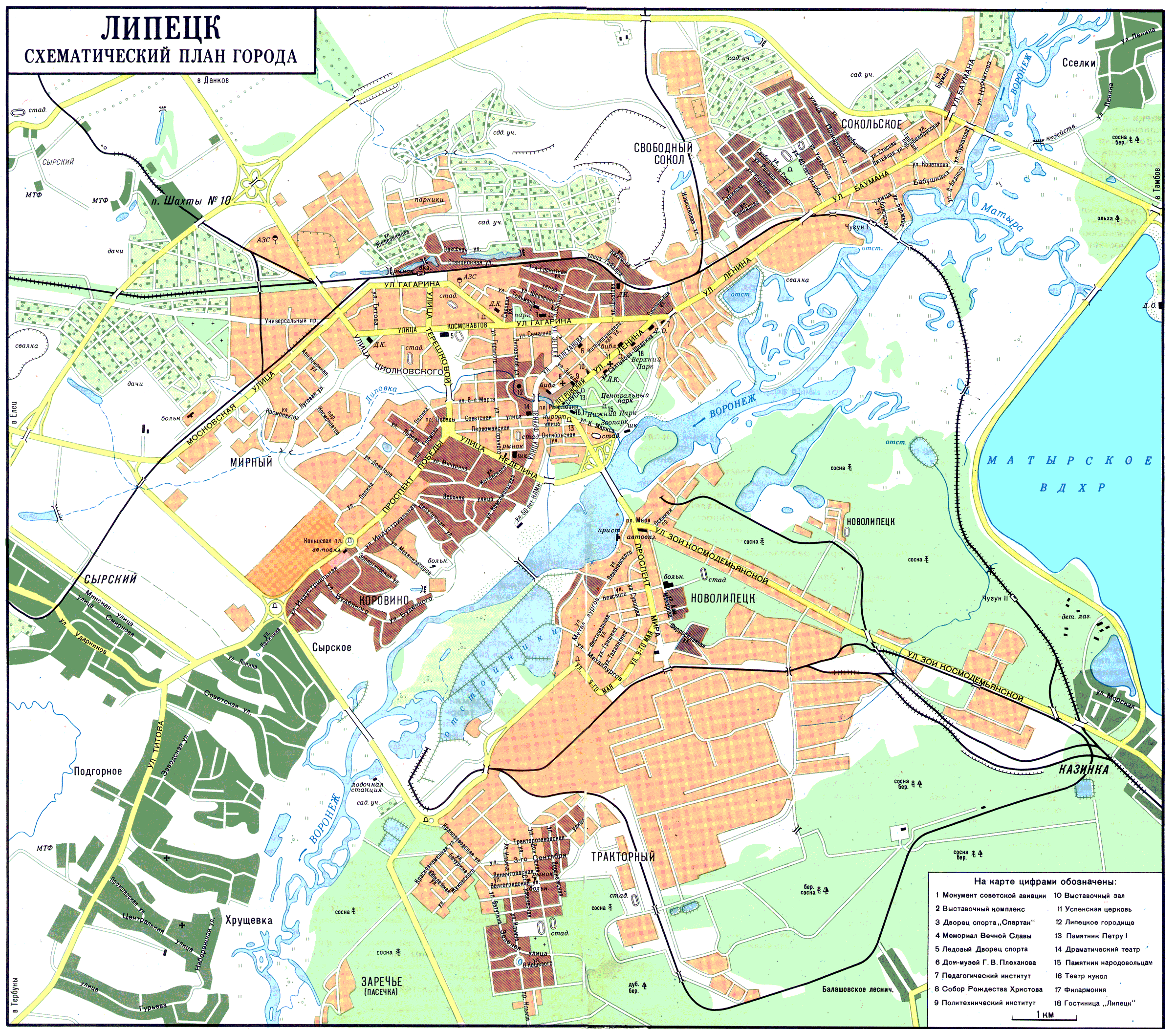 Map of Lipetsk