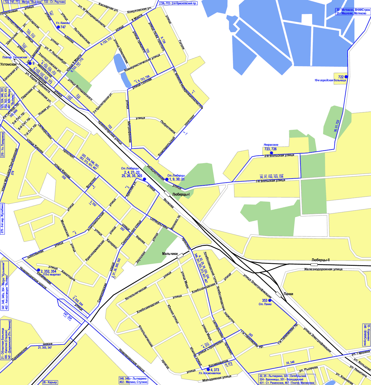 Map of Lubertsy