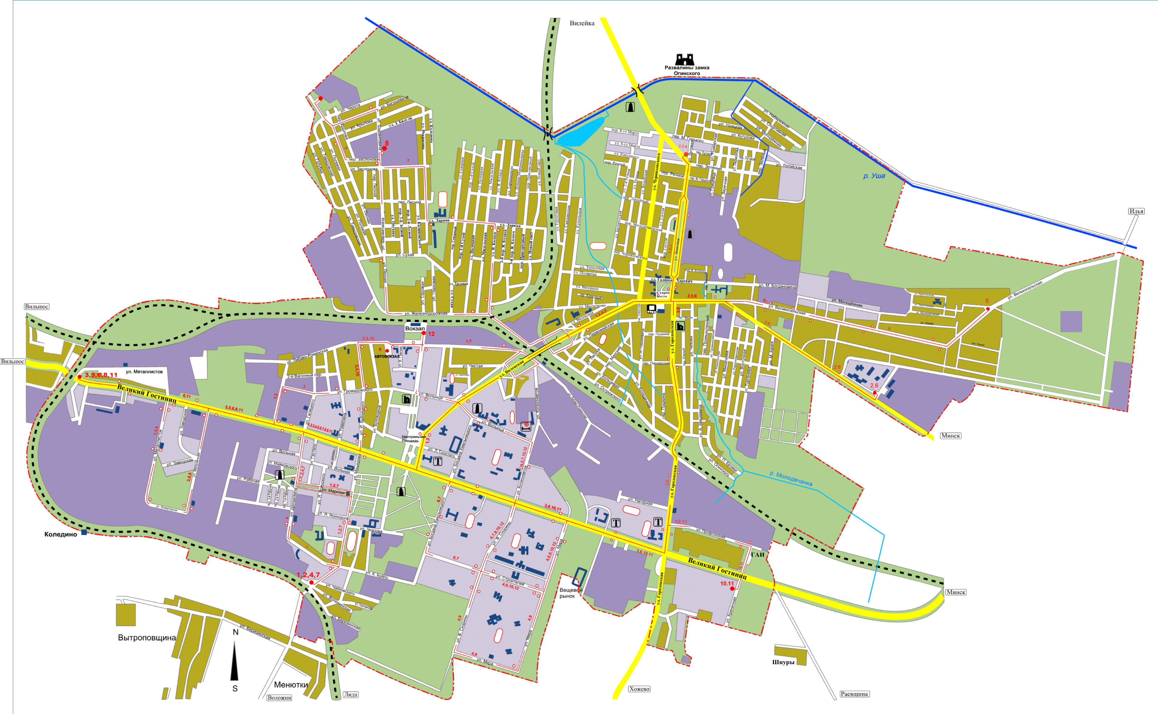 Map of Molodechno