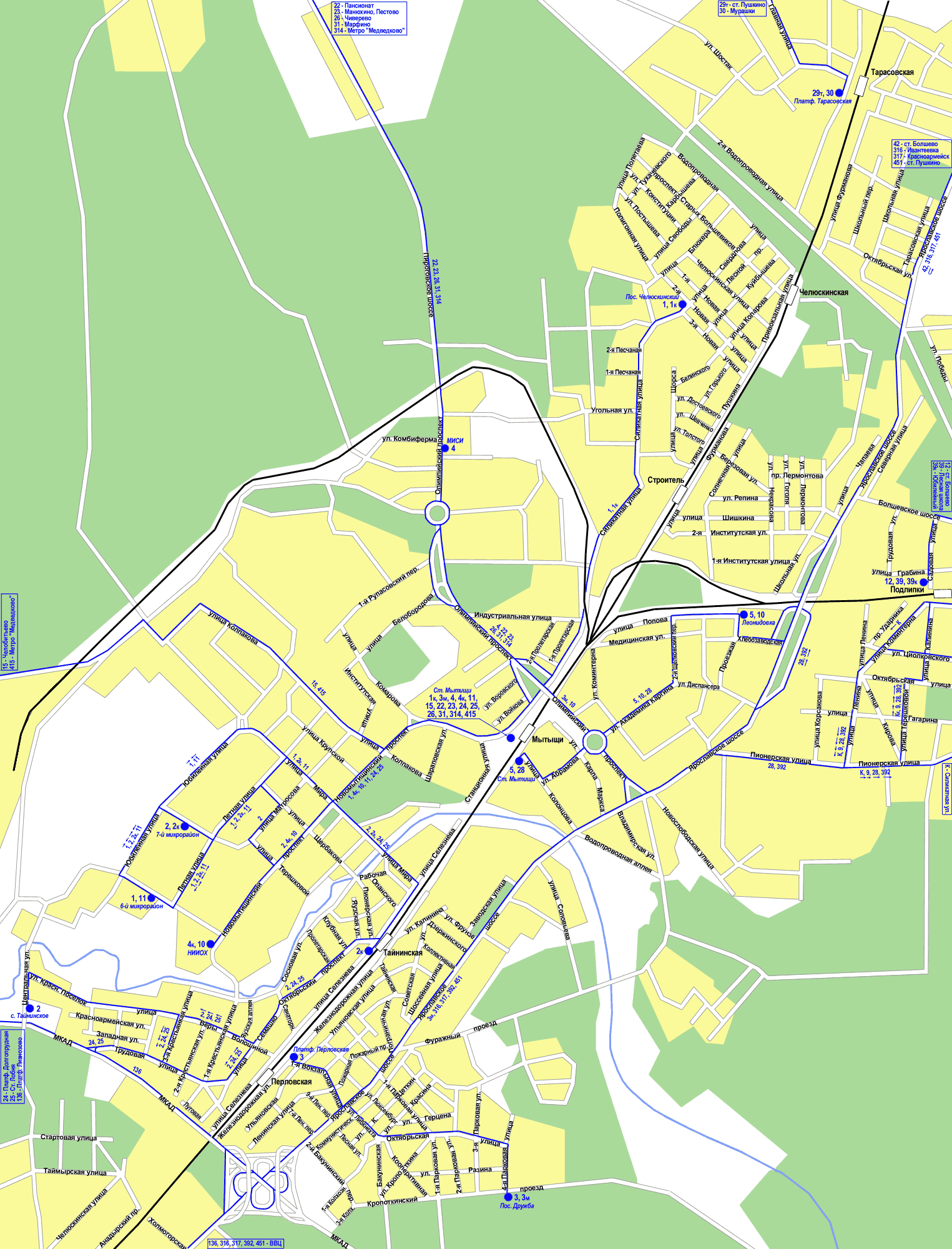 Map of Mytischi