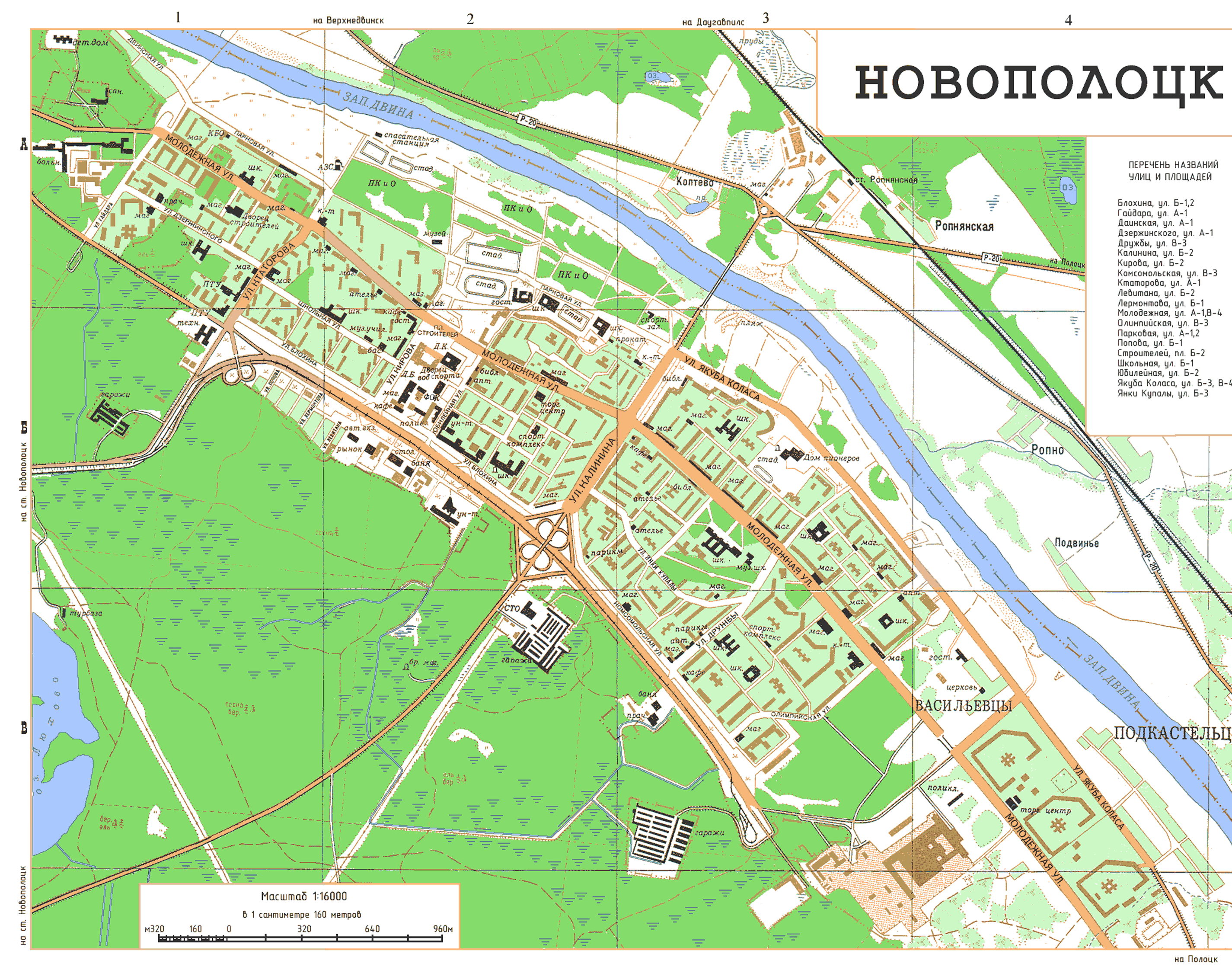 Map of Novopolotsk