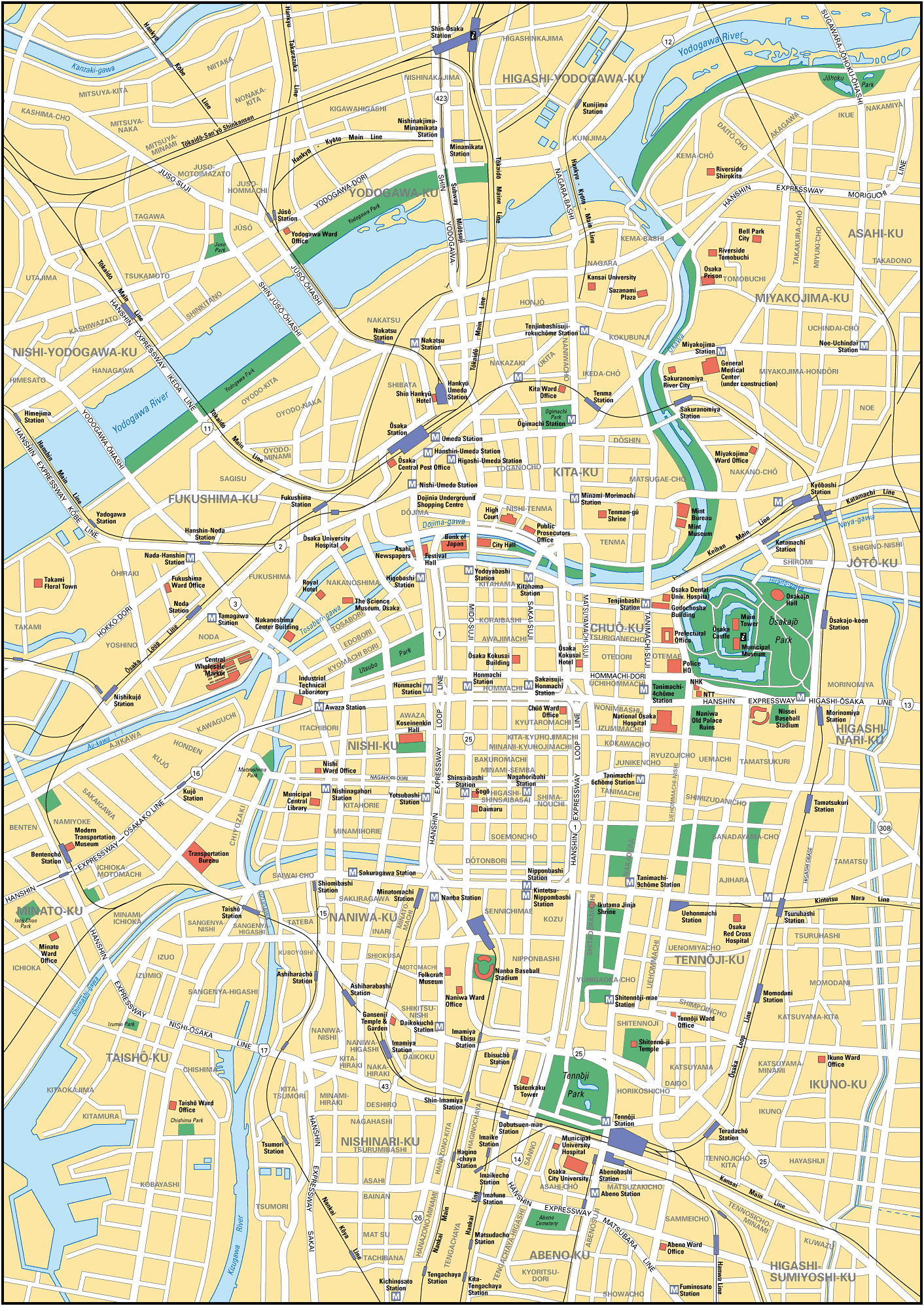 Map of Osaka