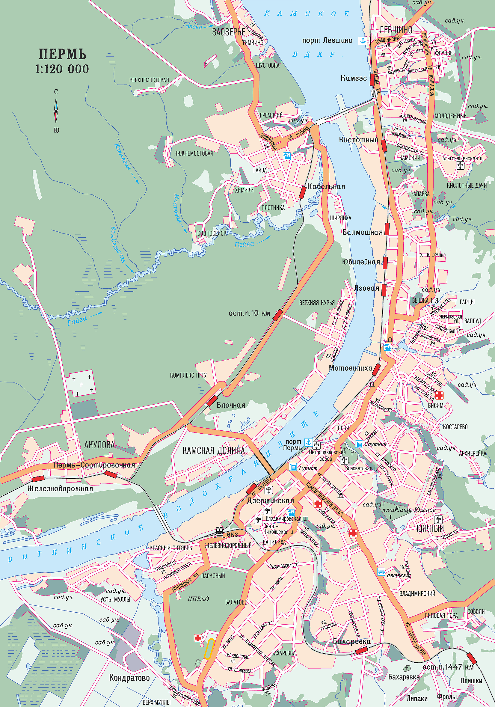 Map of Perm